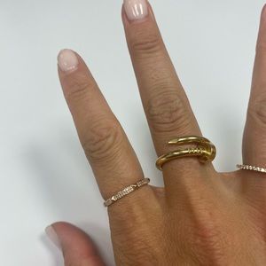 14k diamond band in rose gold